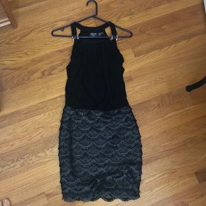 Guess Black High Neck Dress